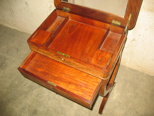 Empire style work table in Cuban mahogany, mid-19th century