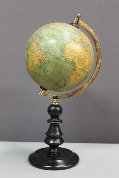 Terrestrial Globe by Vivien De Saint Martin Circa 1880