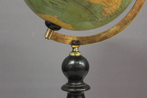 Terrestrial Globe by Vivien De Saint Martin Circa 1880