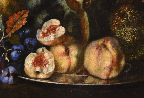 Still Life Of Fruit With Green Woodpecker, Franz Werner Von Tamm (hamburg 1658 - Vienna 1754) 