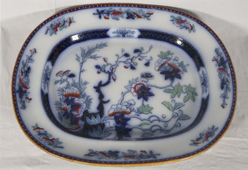  Grand plat en porcelaine Copeland 1860-1880