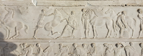 Plaster frieze from the Parthenon in Rome, early 20th century