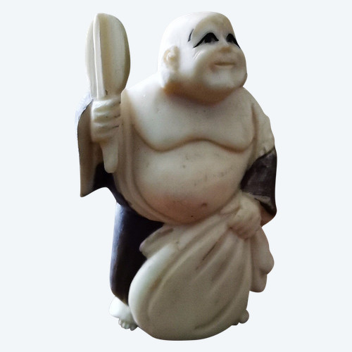 Statuette aus Japan Netsuke aus Elfenbein signiert (Nr. 2)