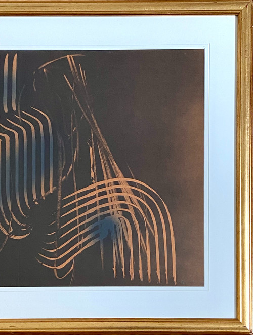 Hans Hartung, Lithograph titled "Farandole", Abstract Composition, N°25/7, dated 1971.