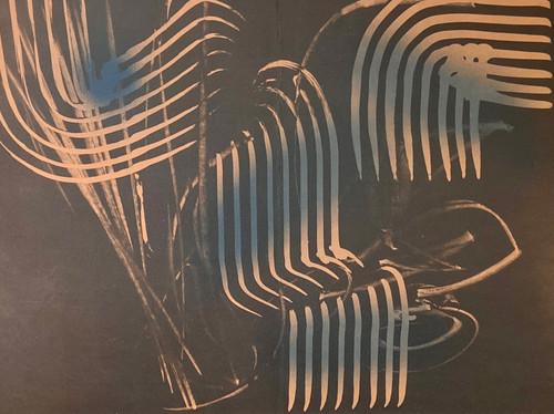 Hans Hartung, Lithograph titled "Farandole", Abstract Composition, N°25/7, dated 1971.