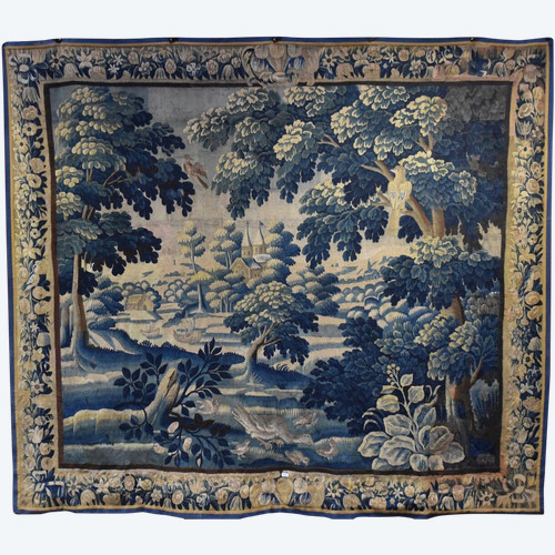 Aubusson green tapestry