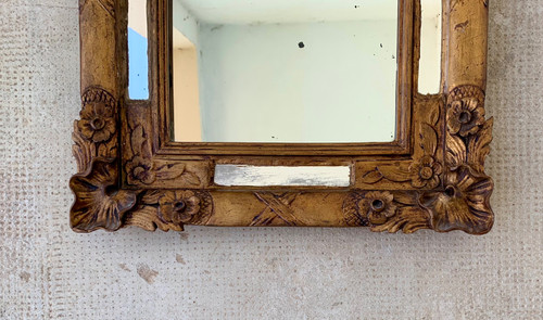 Gilded wood mirror