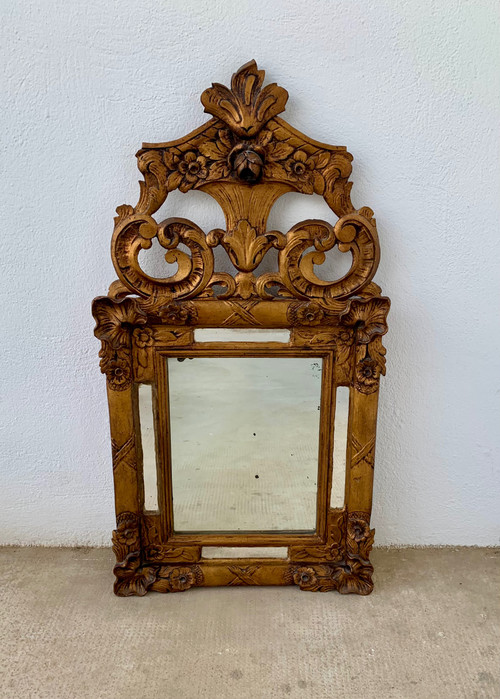 Gilded wood mirror