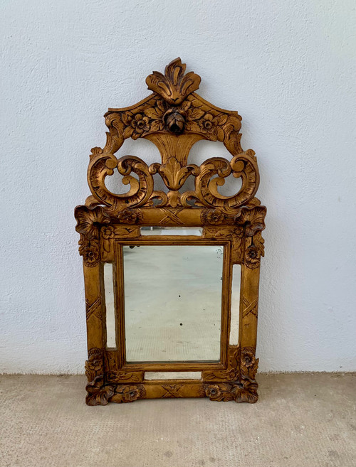 Gilded wood mirror