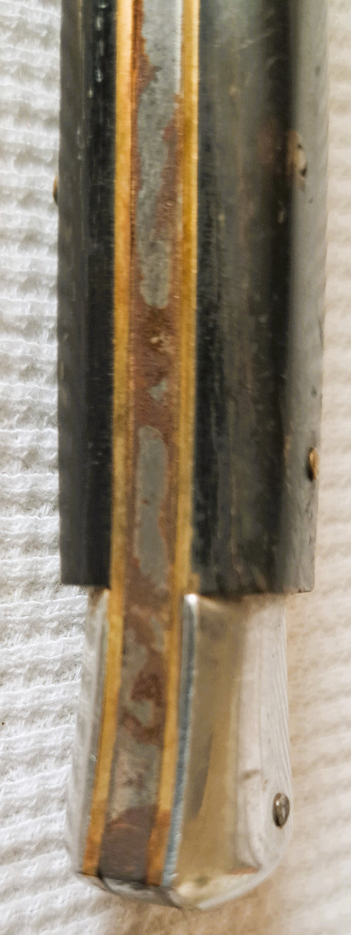 Chatellerault folding knife with ebony handle, early 20th century