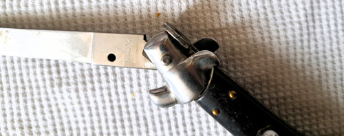 Chatellerault folding knife with ebony handle, early 20th century