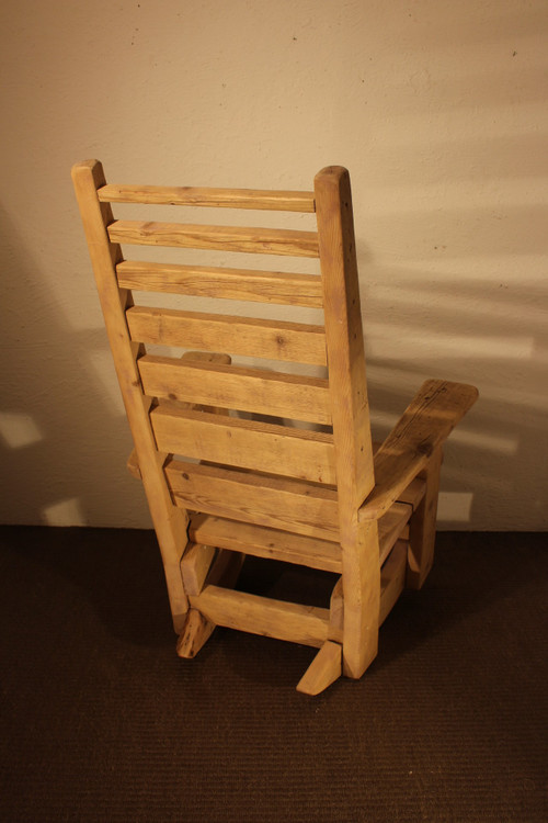 Rocking chair en sapin