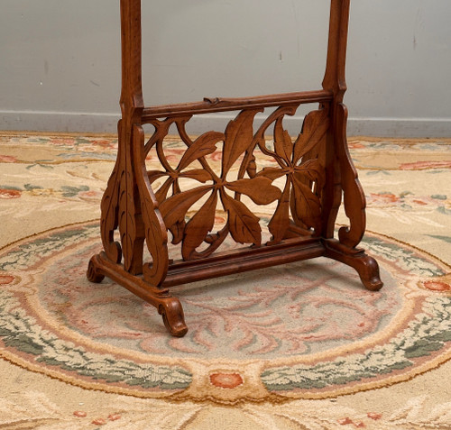 Emile Gallé, Rare Art Nouveau Swallows pedestal table (1846 - 1904)