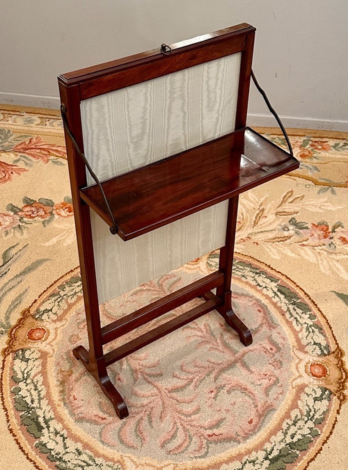 Louis XVI Period Mahogany Fire Screen Circa 1780