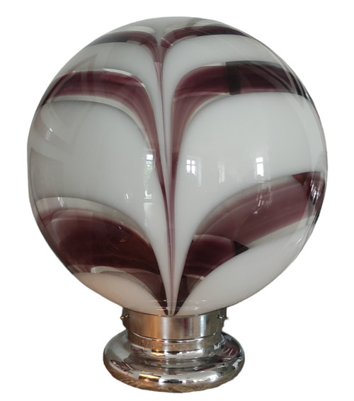 Ancienne Grande Lampe boule oeuf  Design XXL   Verre Murano Italie   Carlo Nason