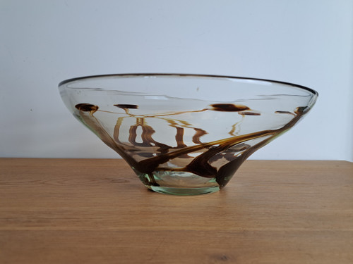 Michèle Luzoro , Large Blown Glass Cup , XX°.