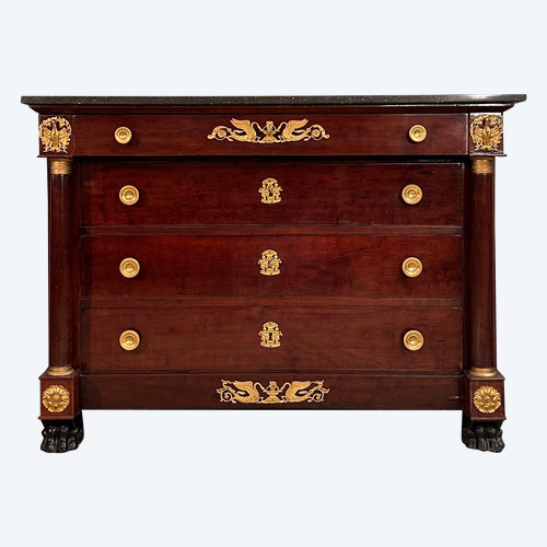 Empire Period Mahogany Chest of Drawers About 1810