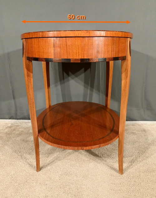 Table Guéridon en Acajou et Palissandre, Art Déco - 1930