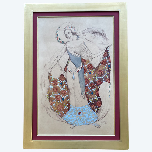 Léon Bakst (1866-1924) Dancer with Scarf, watercolor on paper, 1910