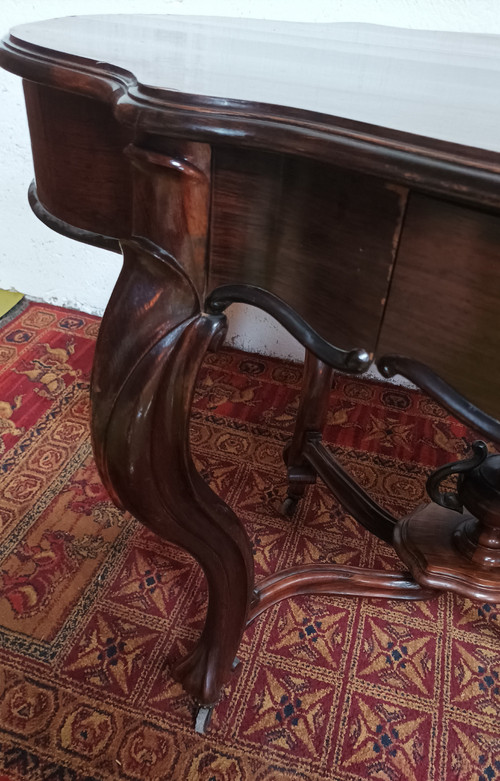 Table violon Napoléon III en palissandre