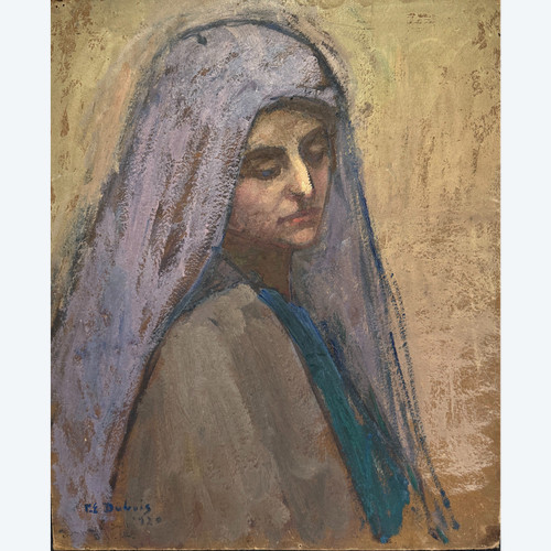 Paul Elie Dubois (1886-1949) Orientalist Study of a Woman for "Mourning", 1920