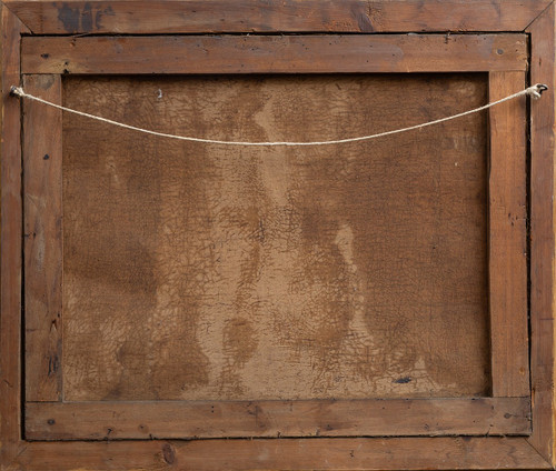 Pair of Antique French Paintings from the Early 19th Century.