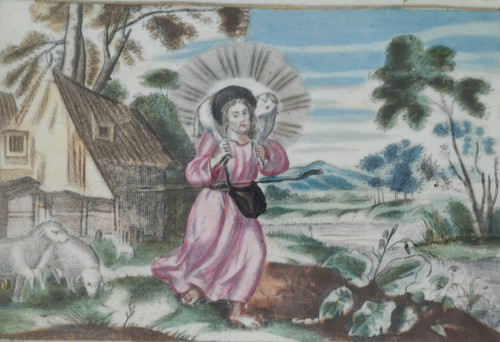 Gouache on 18th century vellum