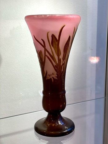 Gallé Art Nouveau Vase With Crocuses