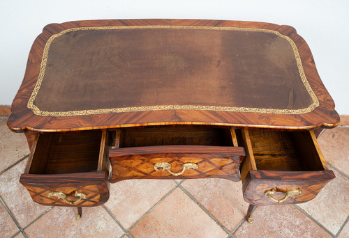 Antique French Napoleon III desk, 19th century.