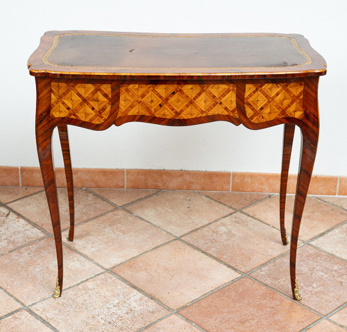 Antique French Napoleon III desk, 19th century.