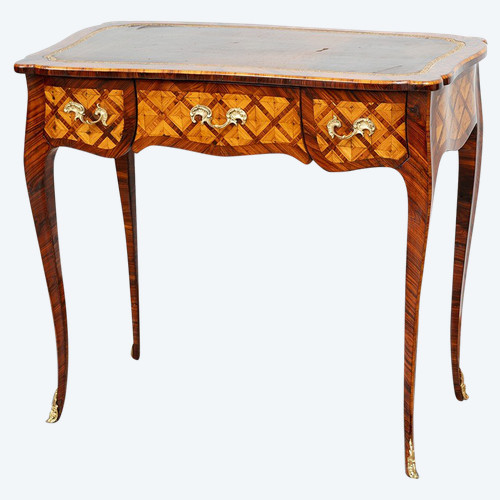 Antique French Napoleon III desk, 19th century.