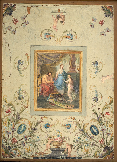 Tableau Ancienne Huile Sur Toile Naples, Début Du XIXe Siècle.