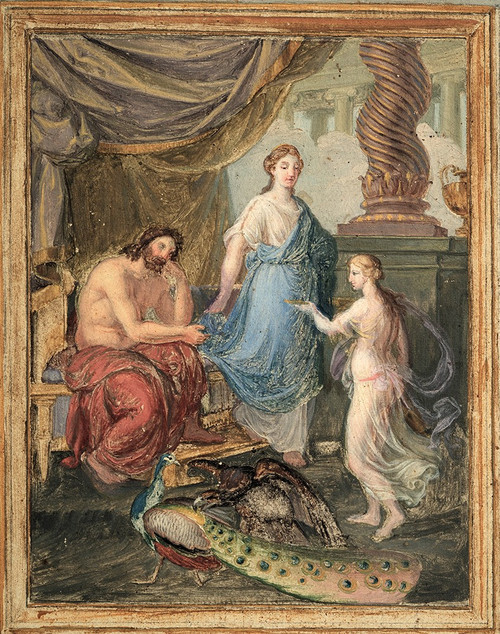 Tableau Ancienne Huile Sur Toile Naples, Début Du XIXe Siècle.