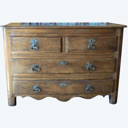 Old Louis XIV period chest of drawers, 18th century