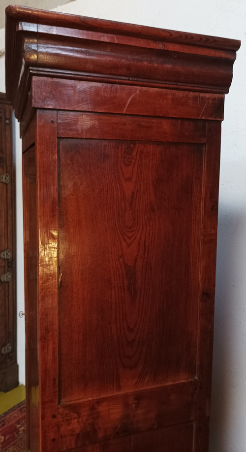 Bonnetière armoire 1 porte Louis Philippe en chêne