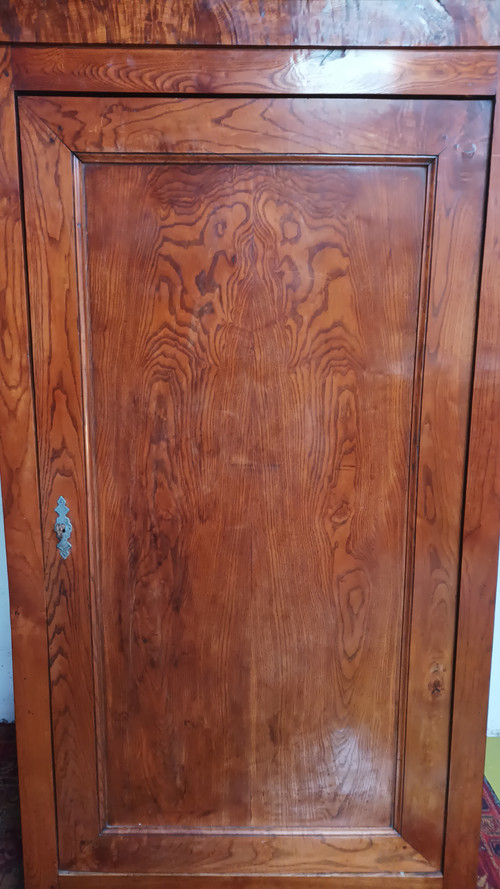 Bonnetière armoire 1 porte Louis Philippe en chêne