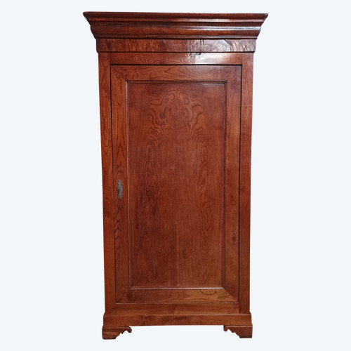 Bonnetière armoire 1 porte Louis Philippe en chêne