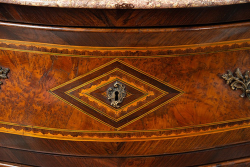 Commode Ancienne Napolitaine (ITALY) Louis XV Epoque XVIIIème Siècle.