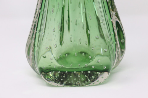 Emerald Green Murano Vase, Italy 1960s