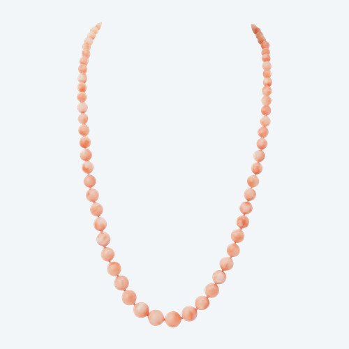 Coral and Yellow Gold Necklace