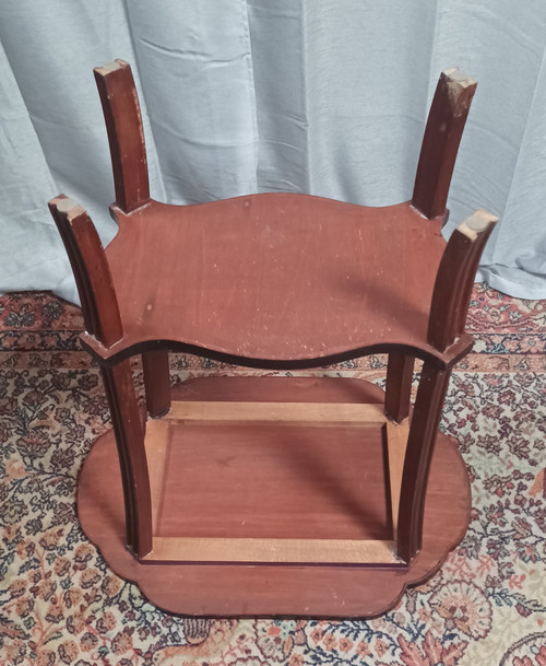 Art Nouveau marquetry pedestal table