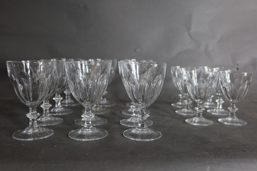 Service de verres en cristal