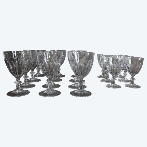 Service de verres en cristal