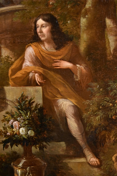 Portrait Of A Gentleman In A Garden, Godfrey Kneller (lübeck 1646 - London 1723) Circle Of