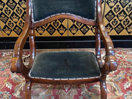 Armchair - Prie Dieu in mahogany Napoleon III