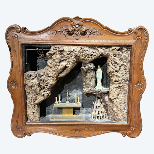 Large Diorama of the Grotto of Lourdes - 19th Century