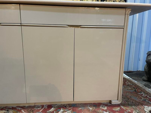 Sideboard - Buffet 1970 in beige lacquer