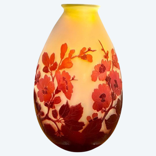 Emile Gallé "Apple Blossom" Vase