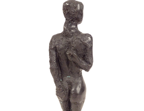 Scultura in bronzo Donna nuda Arco Arciere Scuola Paul Guiramand Parigi XX