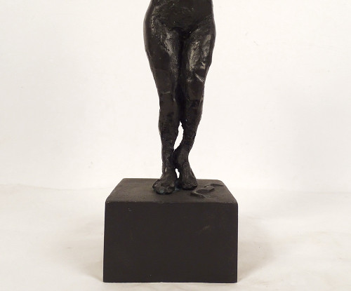 Scultura in bronzo Donna nuda Arco Arciere Scuola Paul Guiramand Parigi XX